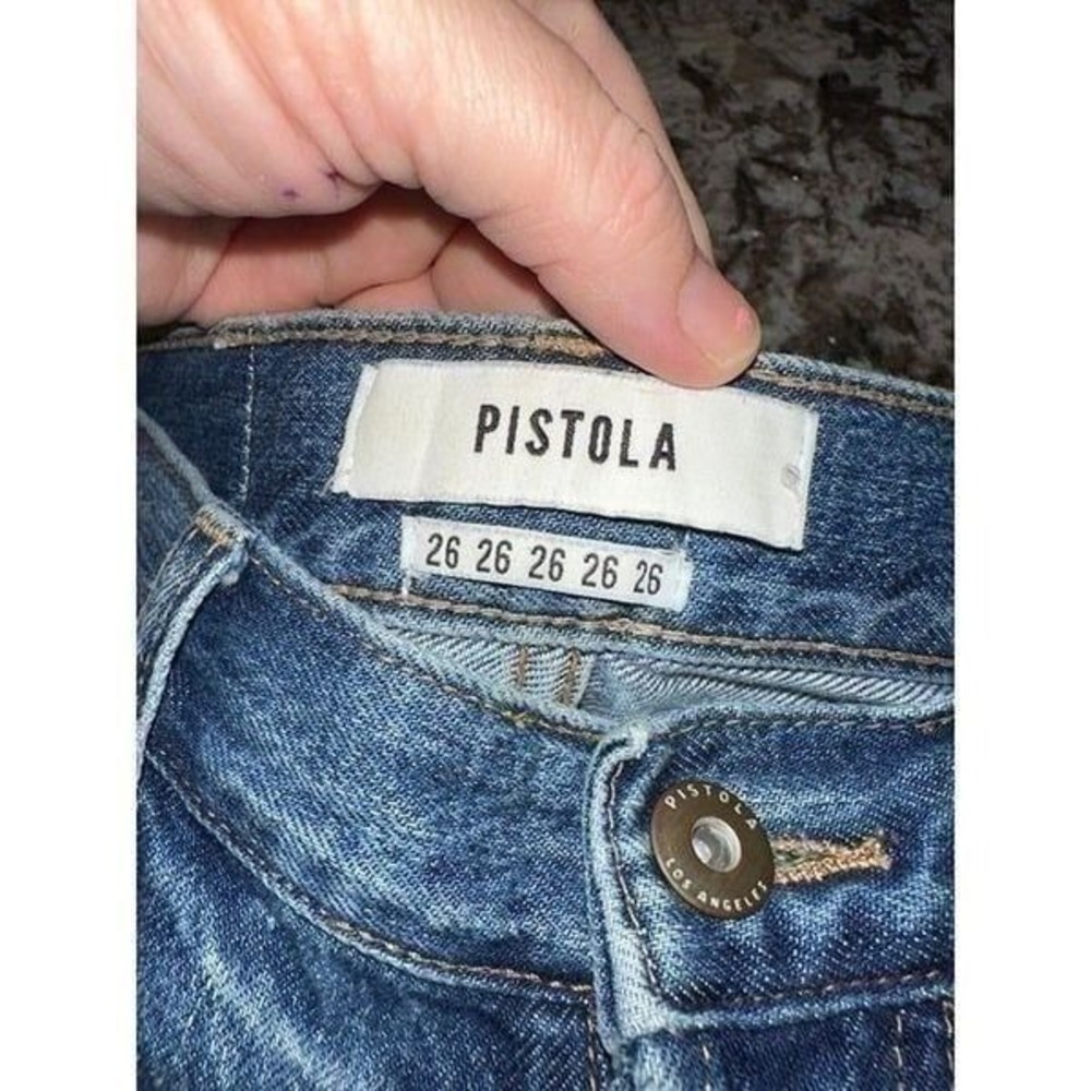FP3 Pistola Jeans Womens Size 26 Relaxed Boyfriend Distressed - Picture 5 of 5